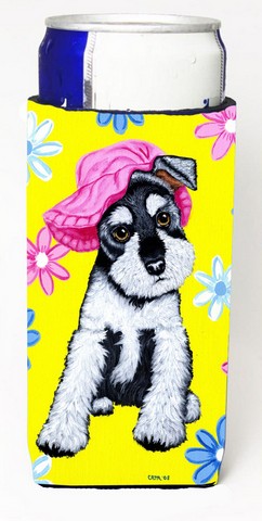 Spring Cutie Schnauzer Mouse Pad, Hot Pad or Trivet