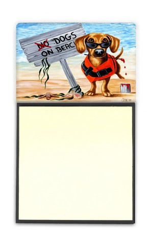 The Dog Beach Dachshund Sticky Note Holder