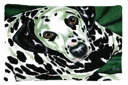 Emerald Beauty Dalmatian Fabric Standard Pillowcase