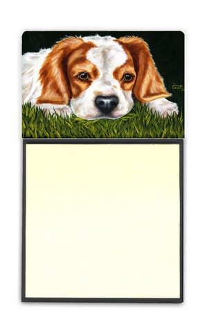 Cavalier Spaniel in the Grass Sticky Note Holder