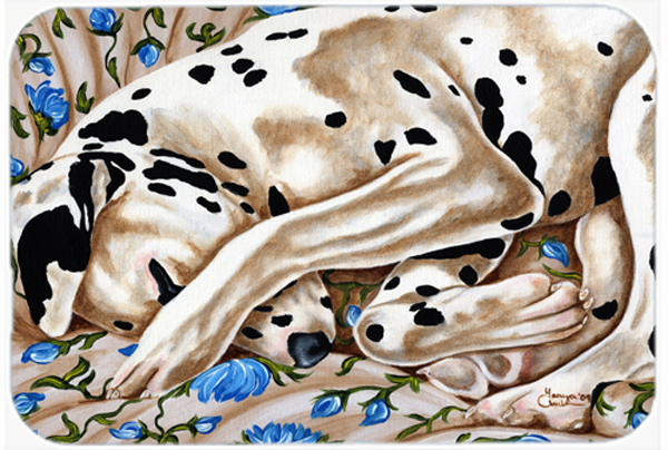 Picture of Carolines Treasures AMB1407LCB Bed of Roses Dalmatian Glass Large Cutting Board