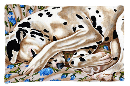 Bed of Roses Dalmatian Fabric Standard Pillowcase