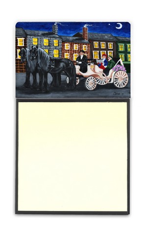 AMB1409SN City Carriage Ride Horse Sticky Note Holder