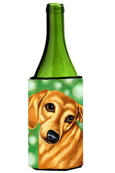 Picture of Carolines Treasures AMB1414LITERK The Eyes Have It Dachshund Wine Bottle Can cooler Hugger