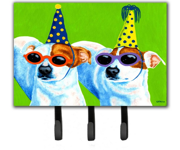 Party Animals Jack Russell Terriers Leash or Key Holder