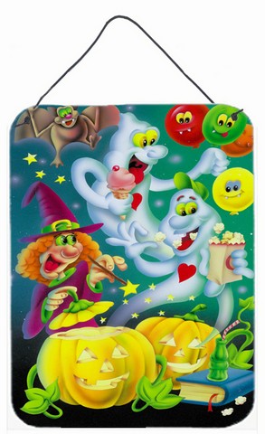 Witch Party with the Ghosts Halloween Wall or Door Hanging Prints