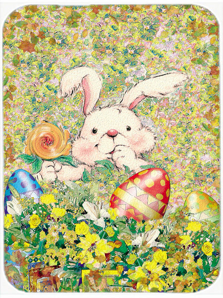 Picture of Carolines Treasures APH2954LCB Easter Bunny & Eggs Glass Large Cutting Board