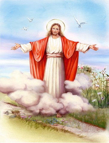 Easter Jesus is Risen Flag Canvas House Size