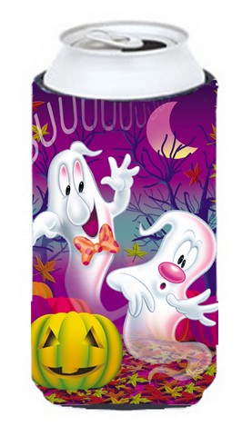 Buuu Ghosts Halloween Tall Boy Can cooler Hugger