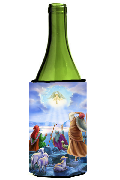 Picture of Carolines Treasures APH5468LITERK The Shepherds &amp; Angels Appeared Wine Bottle Can cooler Hugger