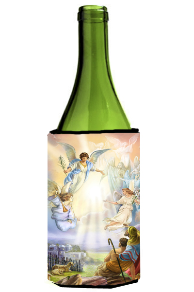 Picture of Carolines Treasures APH5469LITERK The Shepherds &amp; Angels Appearing Wine Bottle Can cooler Hugger