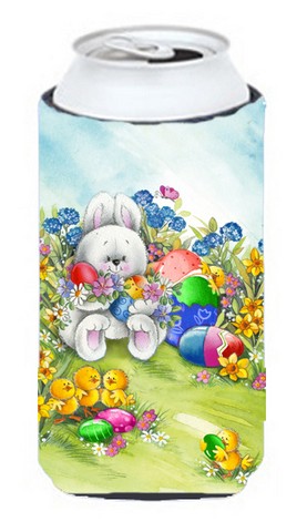 Easter Bunny & Eggs Tall Boy Can cooler Hugger