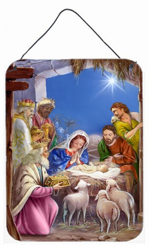 The Wise Men at the Nativity Christmas Wall or Door Hanging Prints