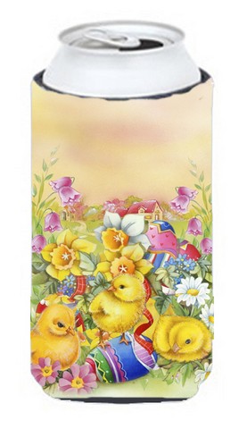 Easter Chicks & Eggs Tall Boy Can cooler Hugger