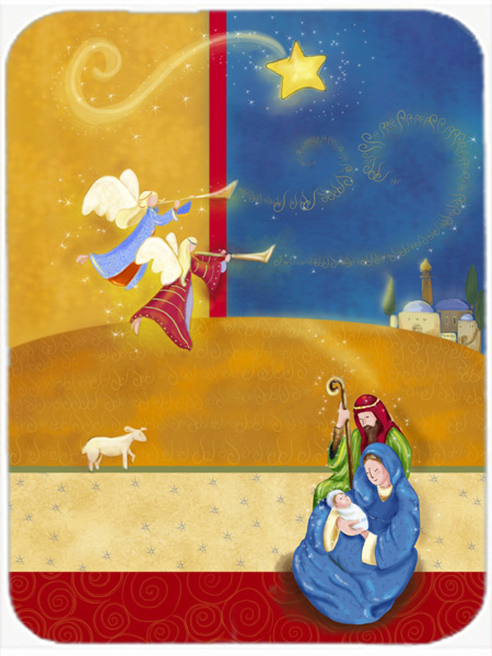 Picture of Carolines Treasures APH5626LCB Contemporary Nativity Christmas Glass Large Cutting Board