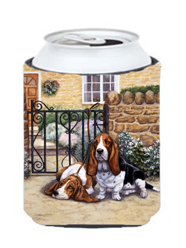 Basset Hound at the Gate Can or Bottle Hugger