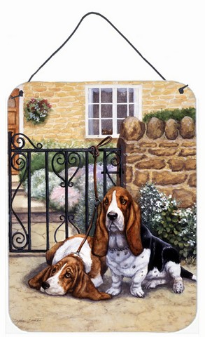 Basset Hound at the Gate Wall or Door Hanging Prints