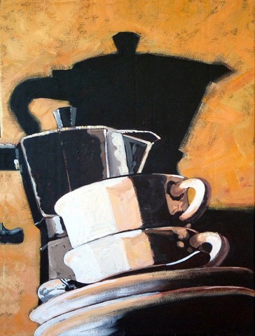 Coffee II by Roy Avis Flag Garden Size