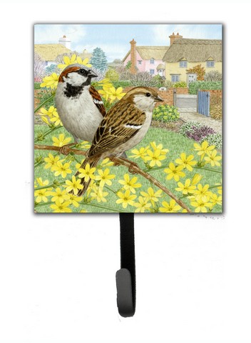 House Sparrows by Sarah Adams Leash or Key Holder