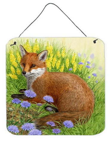 Fox in Flowers by Sarah Adams Wall or Door Hanging Prints