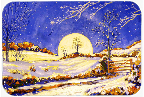 Picture of Carolines Treasures ARA0139LCB Winter Moonrise by Roy Avis Glass Large Cutting Board