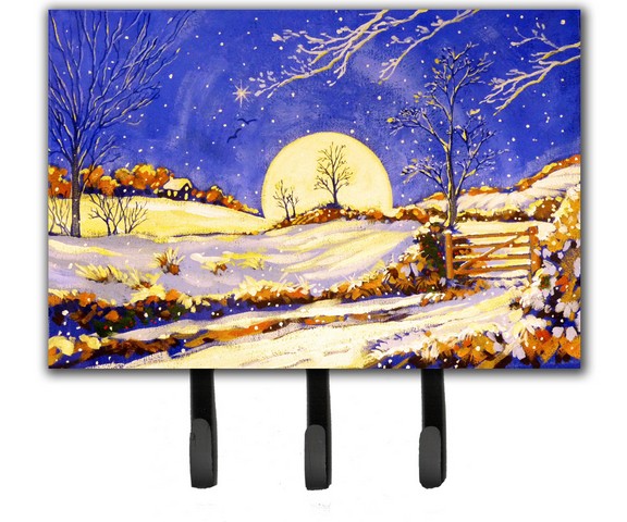 ARA0139TH68 Winter Moonrise by Roy Avis Leash or Key Holder