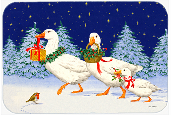 Picture of Carolines Treasures ASA2170LCB Three Geese & Gifts Glass Large Cutting Board