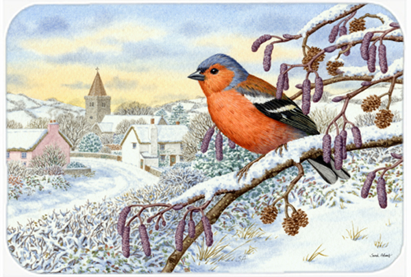 Picture of Carolines Treasures ASA2193LCB Bull Finch Glass Large Cutting Board