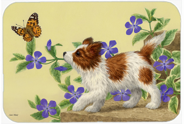 Picture of Carolines Treasures ASA2204LCB Papillon Pup Glass Large Cutting Board