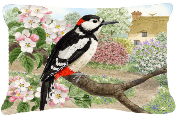 Woodpecker Fabric Decorative Pillow