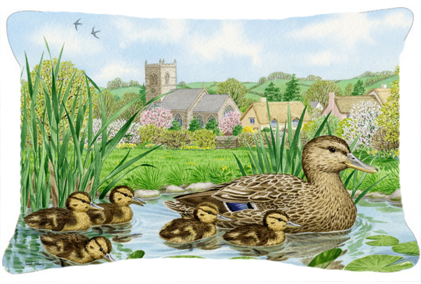 Mallard Duck Fabric Decorative Pillow
