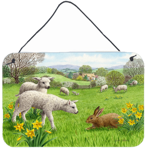 Lambs- Sheep & Rabbit Hare Wall or Door Hanging Prints
