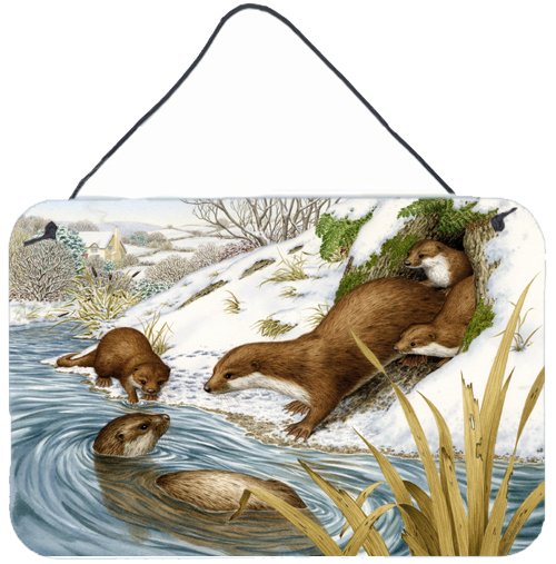 Playtime Otters Wall or Door Hanging Prints
