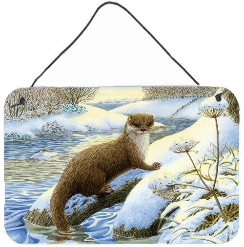 Winter Otter Wall or Door Hanging Prints