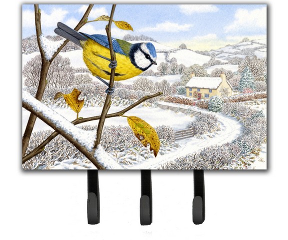 Winter Eurasian Blue Tit Leash or Key Holder