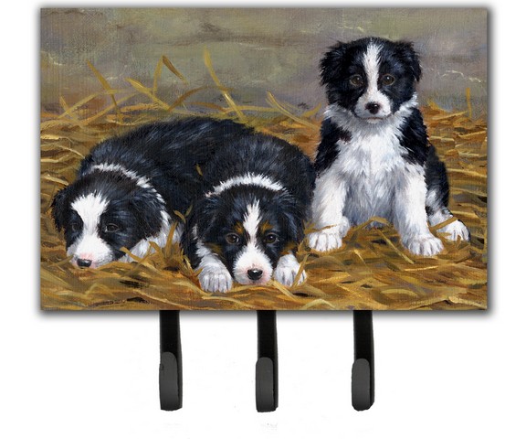 Border Collie Puppies Leash or Key Holder