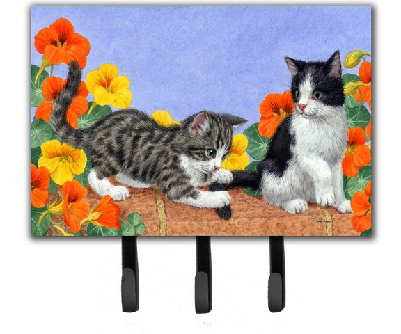 Kittens on Wall Leash or Key Holder