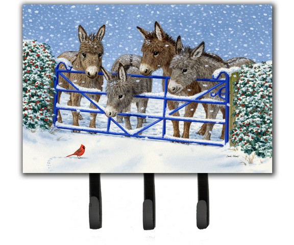 Donkeys & Cardinal Leash or Key Holder