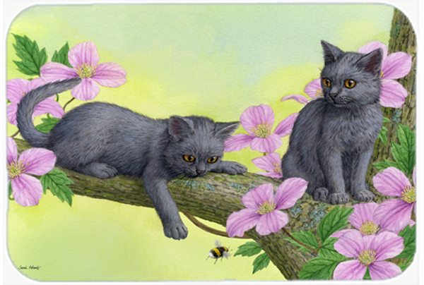 Picture of Carolines Treasures ASA2211LCB Chartruex Kittens Glass Large Cutting Board