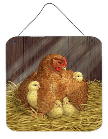 My Little Chickadees Hen with Chicks Wall or Door Hanging Prints