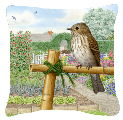 Spotted Flycatcher by Sarah Adams Canvas Decorative Pillow