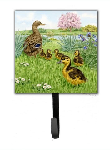 Mallard & Ducklings by Sarah Adams Leash or Key Holder