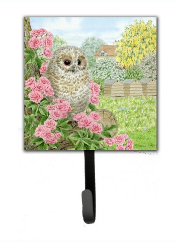 Tawny Owlet by Sarah Adams Leash or Key Holder
