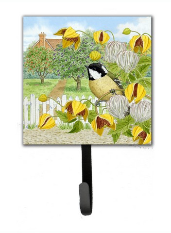 Coal Tits Yellow Flowers Leash or Key Holder