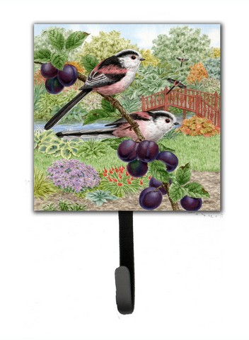Long Tailed Tits by Sarah Adams Leash or Key Holder