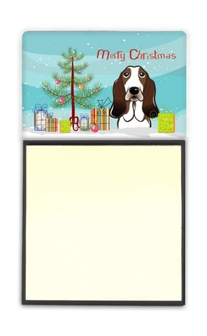 BB1615SN Christmas Tree & Basset Hound Sticky Note Holder