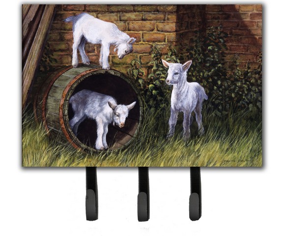 Goats by Daphne Baxter Leash or Key Holder