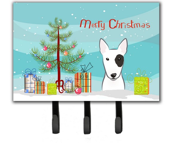 BB1581TH68 Christmas Tree & Bull Terrier Leash or Key Holder
