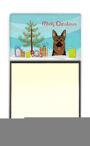BB1583SN Christmas Tree & German Shepherd Sticky Note Holder