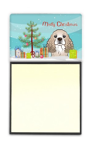 BB1588SN Christmas Tree & Cocker Spaniel Sticky Note Holder